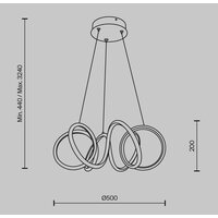Maytoni Curve MOD241PL-L60BK Image #9