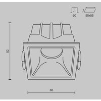 Maytoni Alfa LED DL043-01-10W4K-SQ-WB Image #7