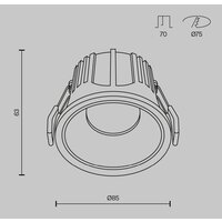 Maytoni Alfa LED DL043-01-15W4K-RD-W Image #7
