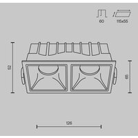 Maytoni Alfa LED DL043-02-10W4K-SQ-WB Image #7