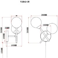 Moderli Molecule V10844-2W Image #3