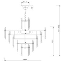 Maytoni Flare DIA200PL-08G Image #9