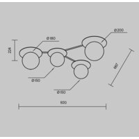 Maytoni Star sky MOD291CL-04BS Image #4